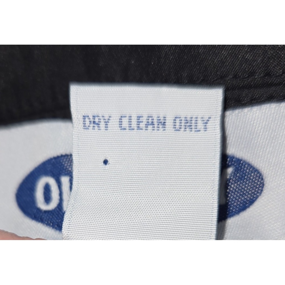Y2K Old Navy Women's Rain Jacket Black Button Down‎ Mid Length Spring  02 Medium - Picture 9 of 10